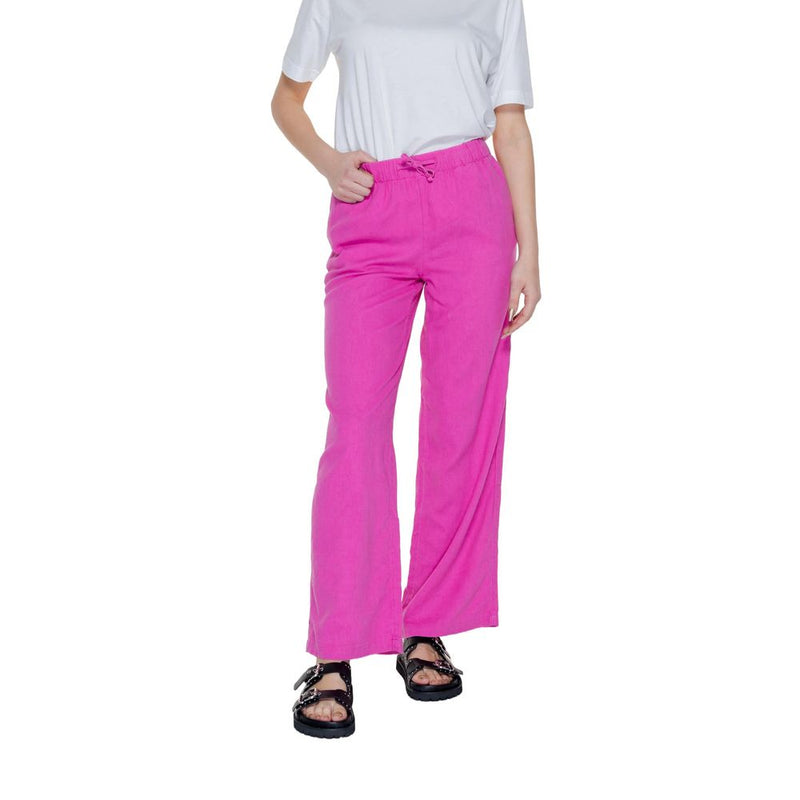 Only Onlcaro Mw Pink Linen Pant - Comfortable & Stylish Women's Wear