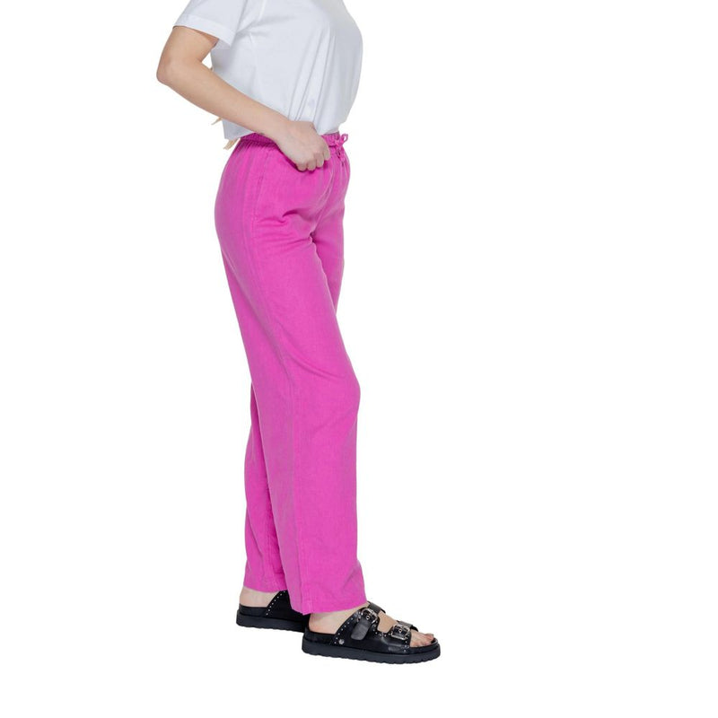 Only Onlcaro Mw Pink Linen Pant - Comfortable & Stylish Women's Wear