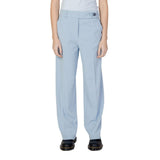 Only Onlliv-Carolina Life High Waist Cigarette Trousers - Blue