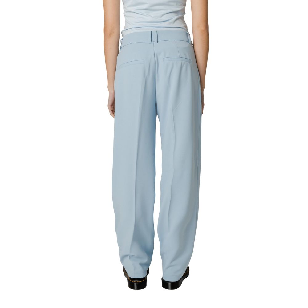 Only Onlliv-Carolina Life High Waist Cigarette Trousers - Blue