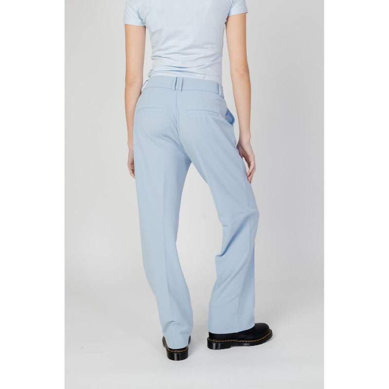 Only Onlliv-Carolina Life High Waist Cigarette Trousers - Blue