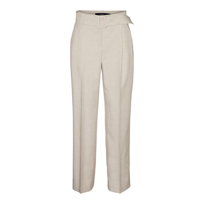 Pantalon en polyester gris Vero Moda