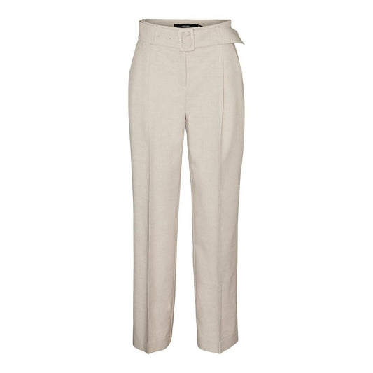 Pantalon en polyester gris Vero Moda
