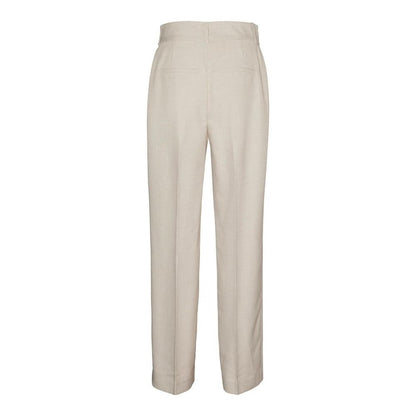 Pantalon en polyester gris Vero Moda