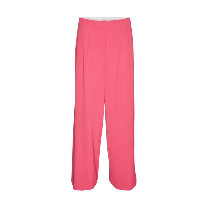 Vero Moda Vmcharity Mw Super Wide Adj Waist Pink Pant