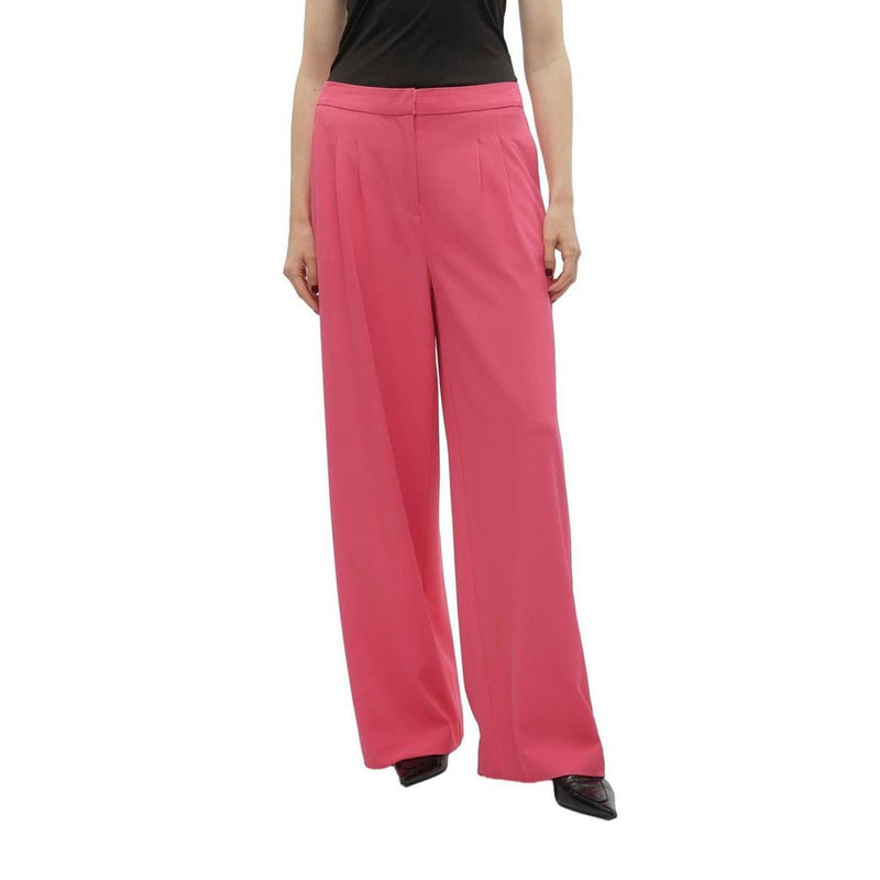 Vero Moda Vmcharity Mw Super Wide Adj Waist Pink Pant