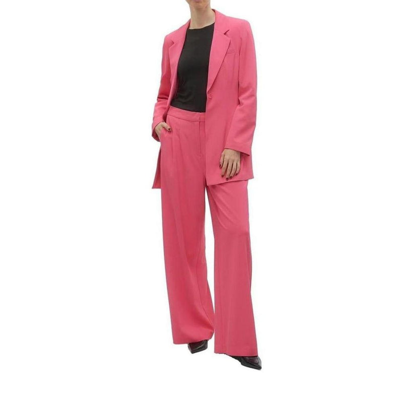 Vero Moda Vmcharity Mw Super Wide Adj Waist Pink Pant