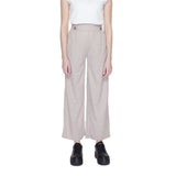 Jacqueline De Yong Gray Viscose Pant - Jdybirdie Geggo Long Jrs Noos