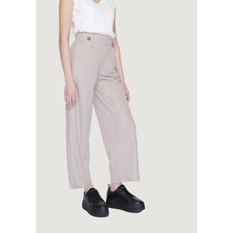 Jacqueline De Yong Jdybirdie Geggo Long Jrs Noos - Pantalon Viscose Gris