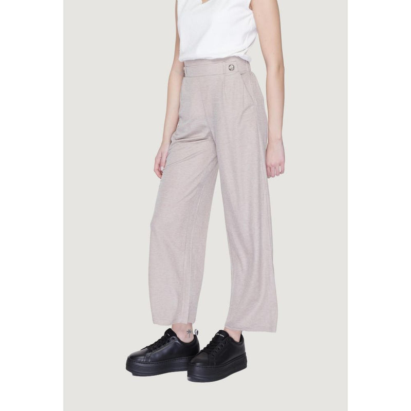 Jacqueline De Yong Jdybirdie Geggo Long Jrs Noos - Pantalon Viscose Gris