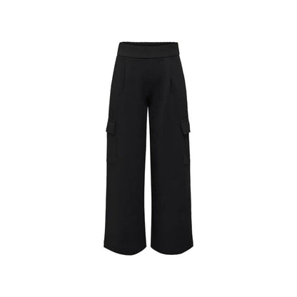 Jacqueline De Yong Black Polyester Pant