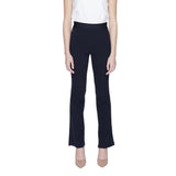 Street One Women's Bootcut Pants - Blue Cotton Flare Design