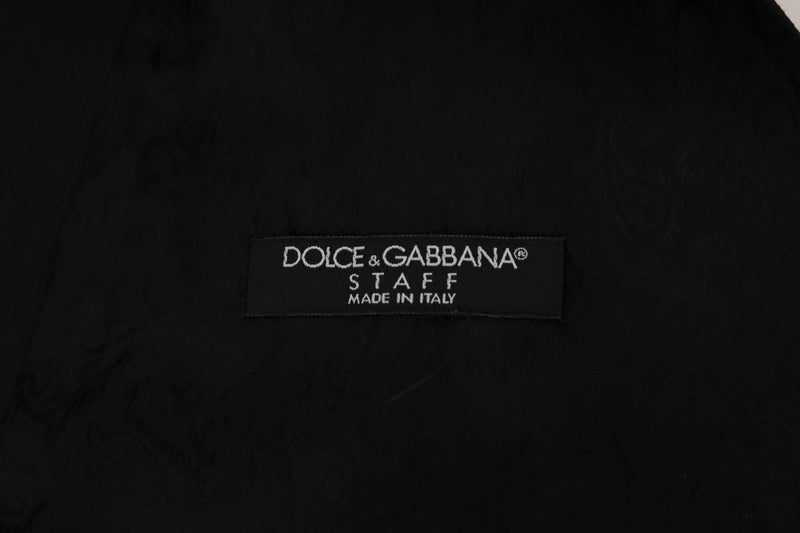 Gilet en coton noir Dolce &amp; Gabbana STAFF