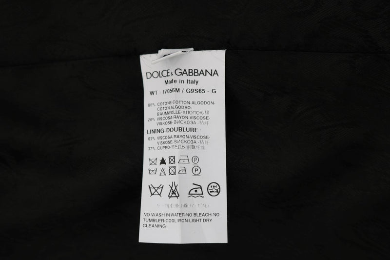 Gilet en coton noir Dolce &amp; Gabbana STAFF