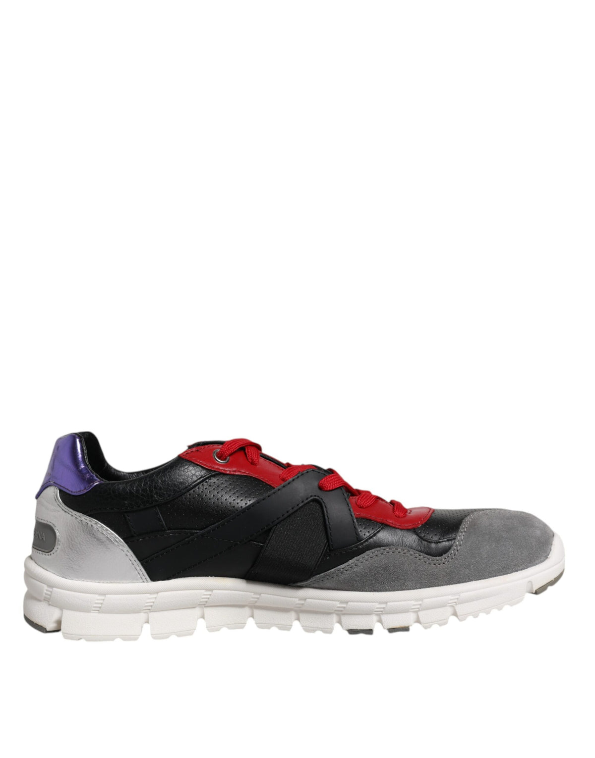 Dolce & Gabbana Multicolor Leather Suede Low Top Sneakers