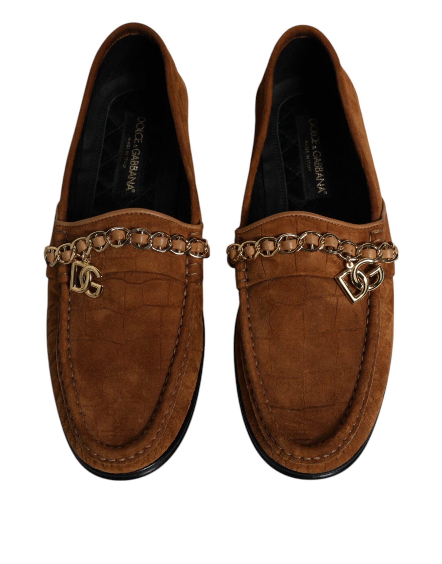 Dolce & Gabbana Bruine Suède Lederen Loafers, Formele Schoenen