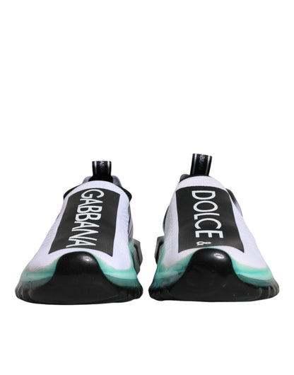 Sneakers blanches et bleues Sorrento à enfiler de Dolce & Gabbana