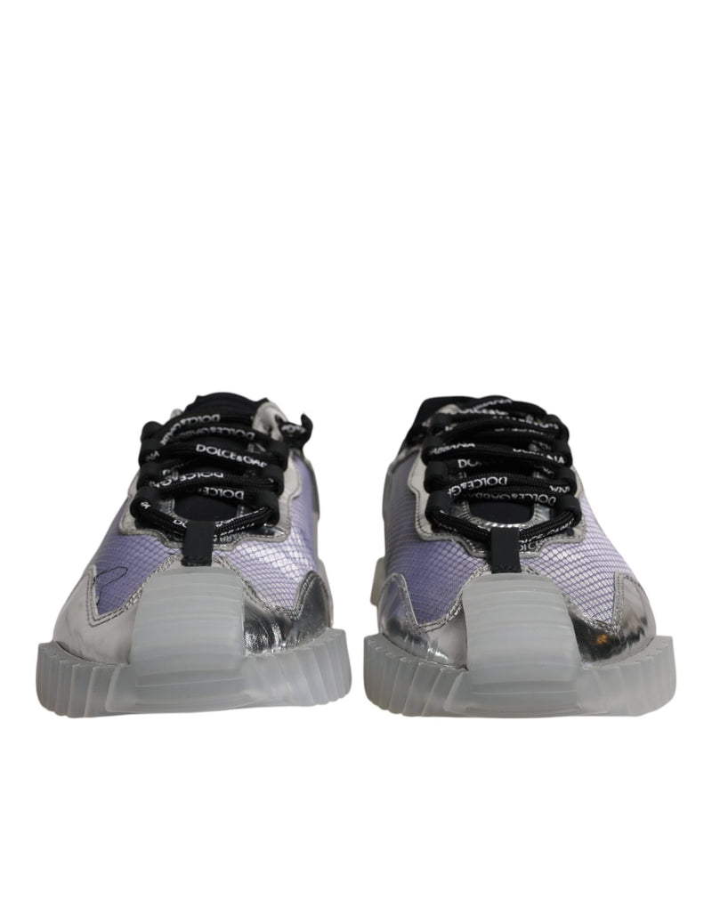 Dolce & Gabbana NS1 Low Top Sneakers en Argent et Noir