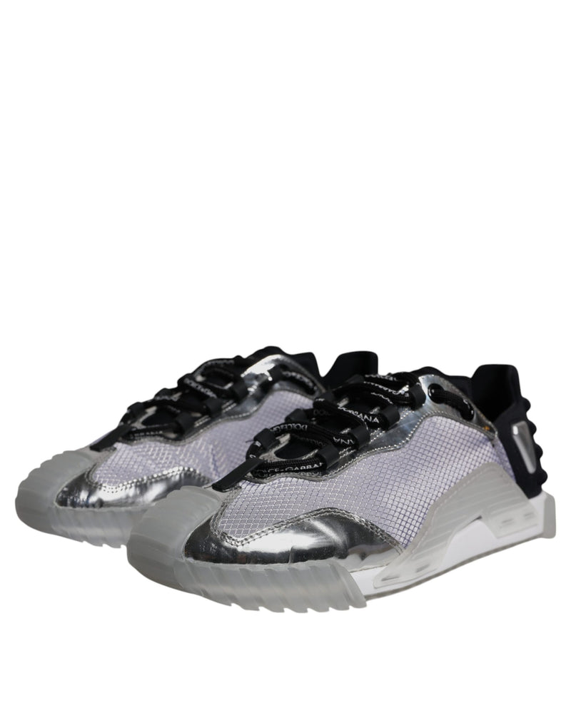 Dolce & Gabbana NS1 Low Top Sneakers en Argent et Noir