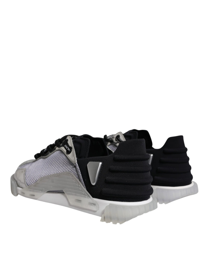Dolce & Gabbana NS1 Low Top Sneakers en Argent et Noir