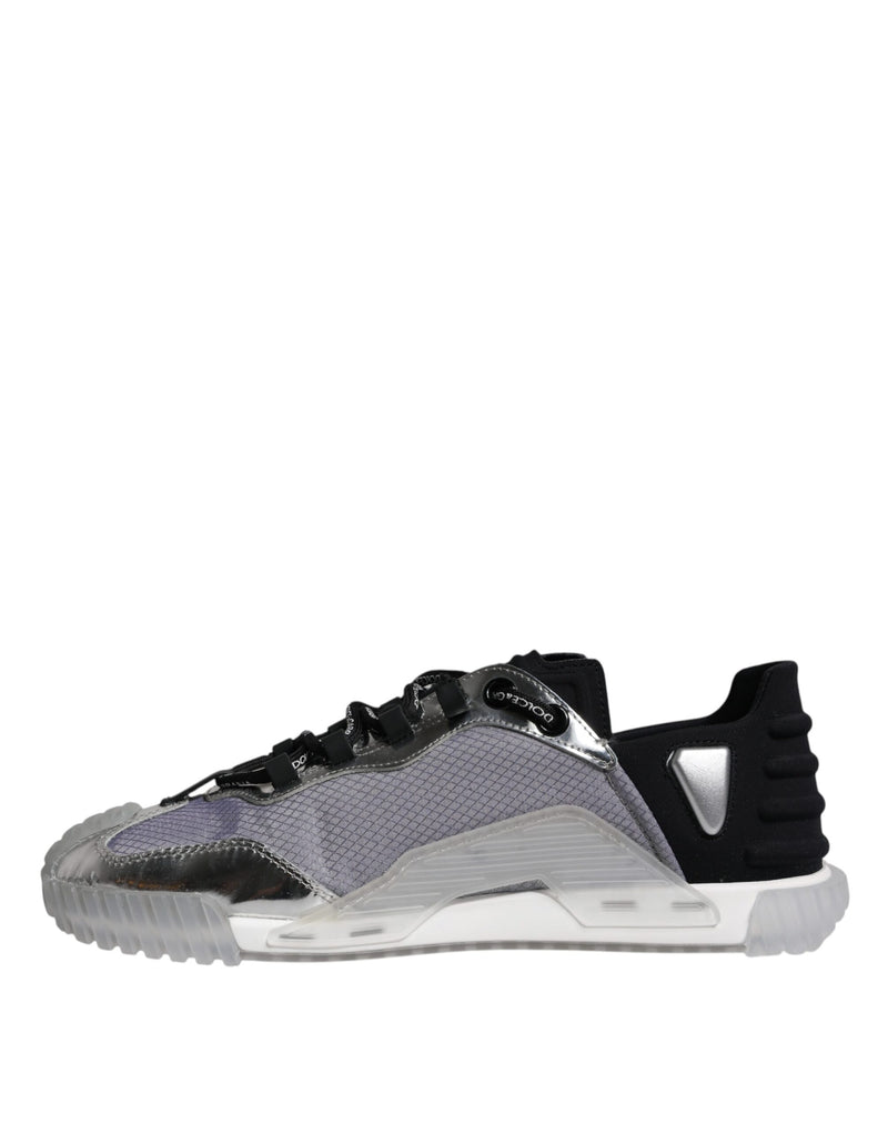 Dolce & Gabbana NS1 Low Top Sneakers en Argent et Noir