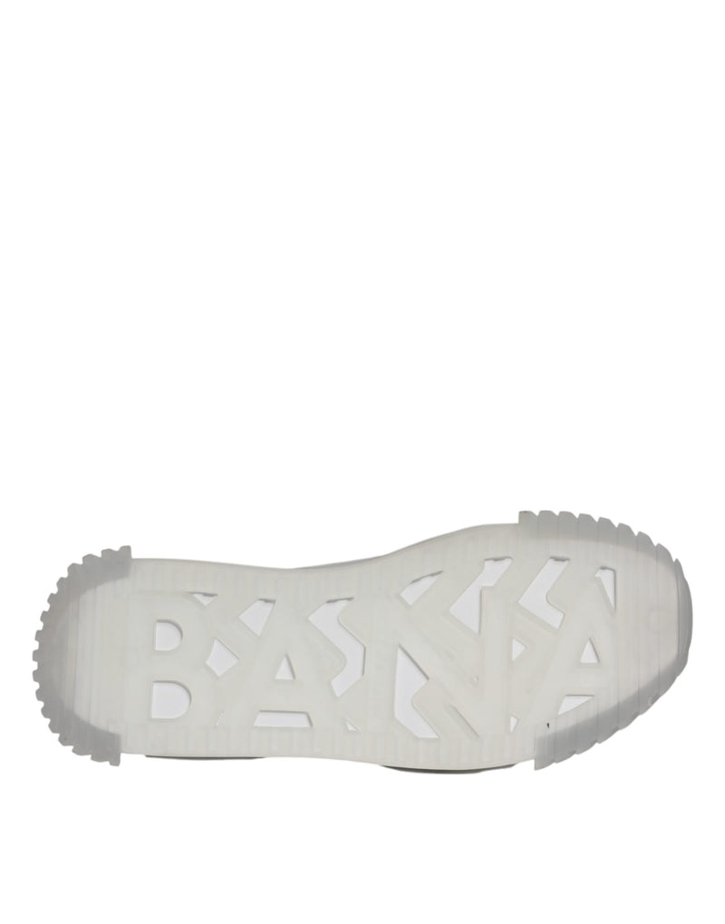 Dolce & Gabbana NS1 Low Top Sneakers en Argent et Noir