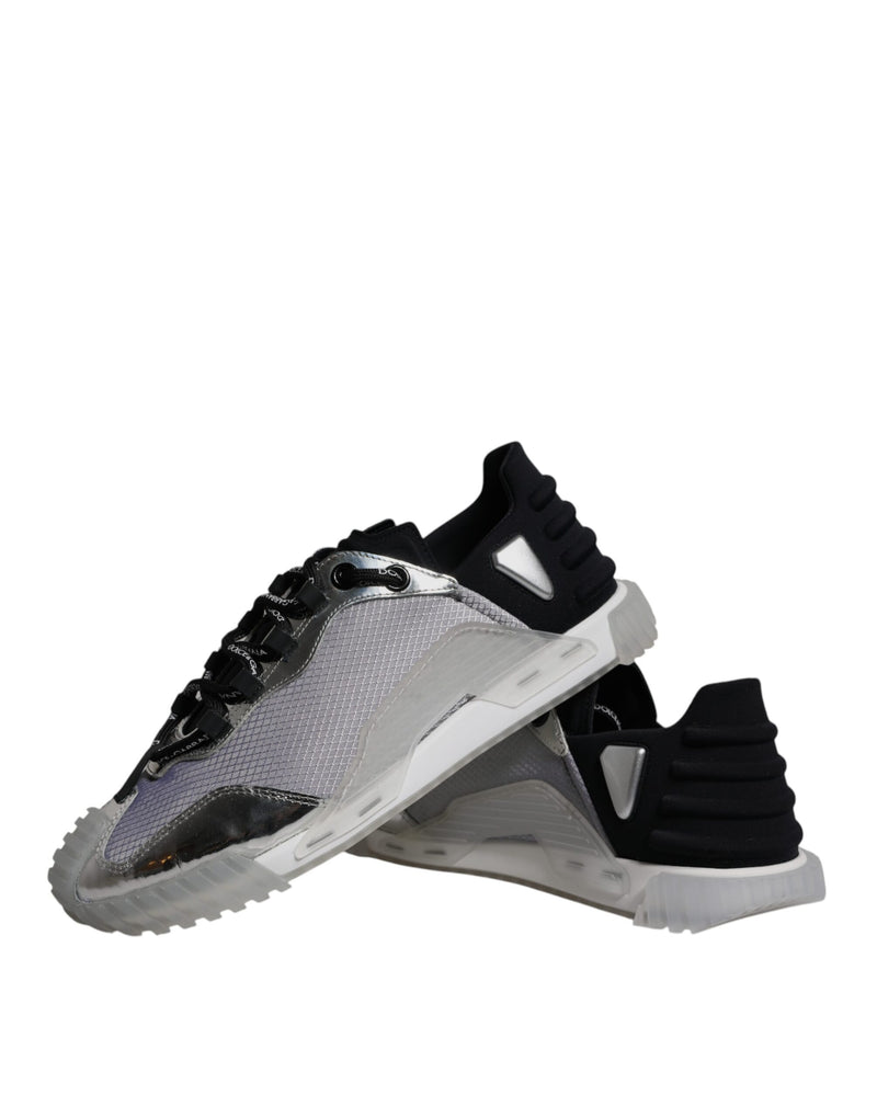 Dolce & Gabbana NS1 Low Top Sneakers en Argent et Noir