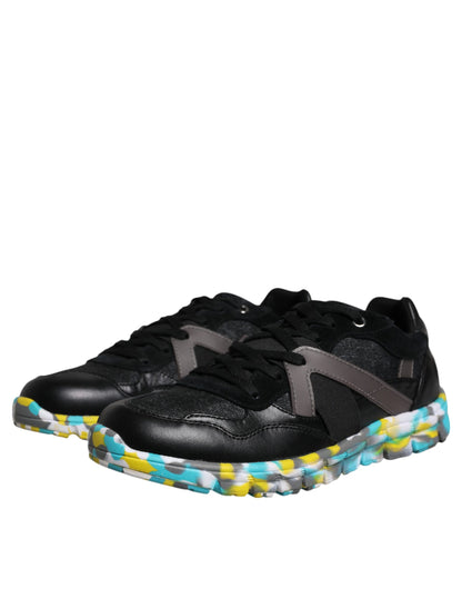 Sneakers basses pour homme en polyester noir Dolce & Gabbana