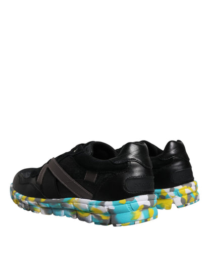 Sneakers basses pour homme en polyester noir Dolce & Gabbana