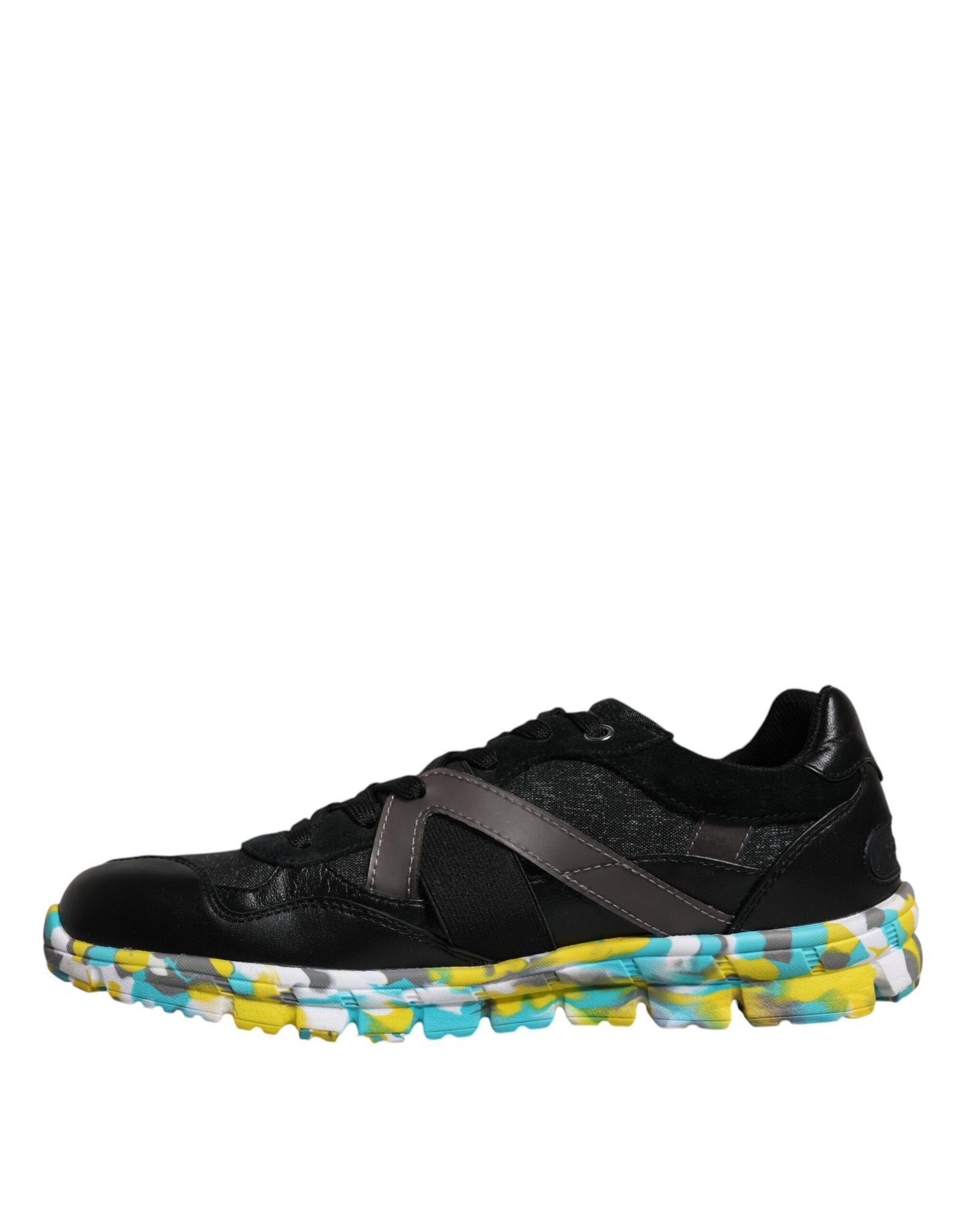 Sneakers basses pour homme en polyester noir Dolce & Gabbana