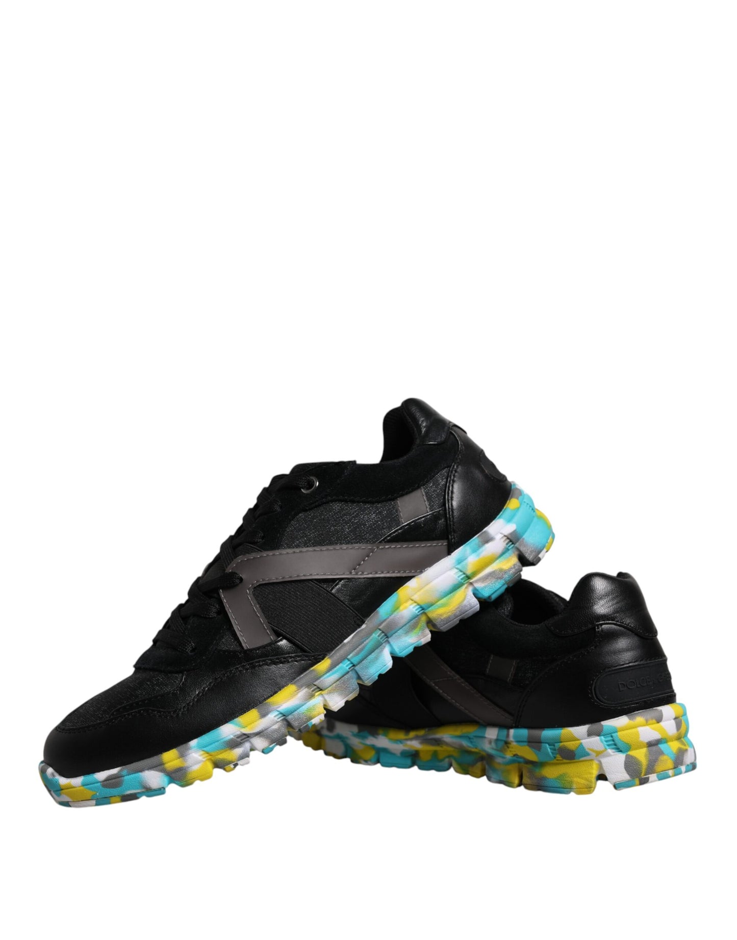 Sneakers basses pour homme en polyester noir Dolce & Gabbana