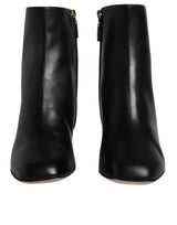 Dolce & Gabbana Black Jackie Leather Mid Calf Boots