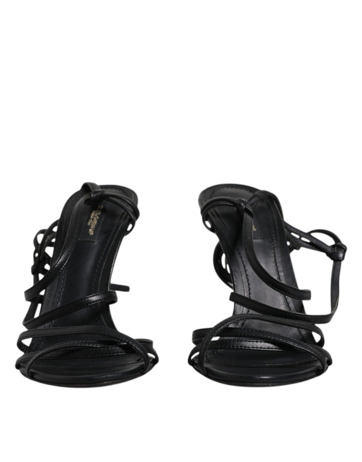Dolce & Gabbana Keira Sandals en Cuir Noir