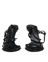 Dolce & Gabbana Keira Sandals en Cuir Noir