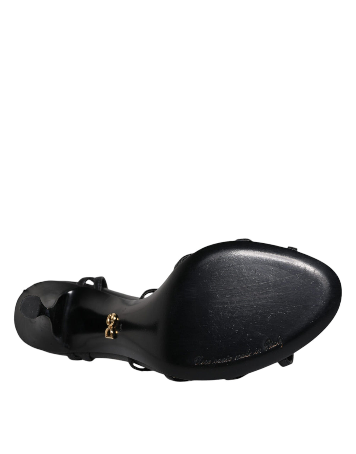 Dolce & Gabbana Keira Sandals en Cuir Noir