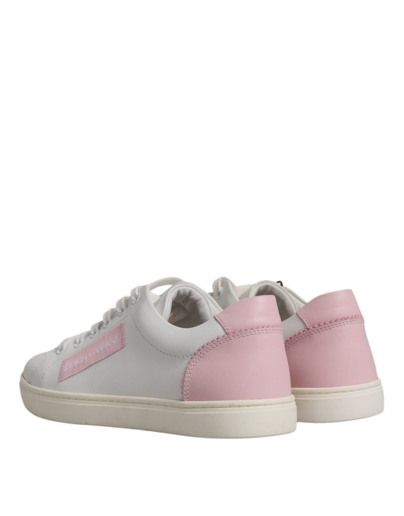 Dolce & Gabbana White Classic Calf Leather Sneakers
