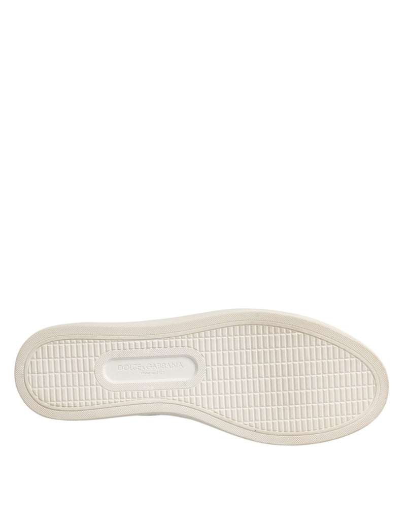 Dolce & Gabbana White Classic Calf Leather Sneakers