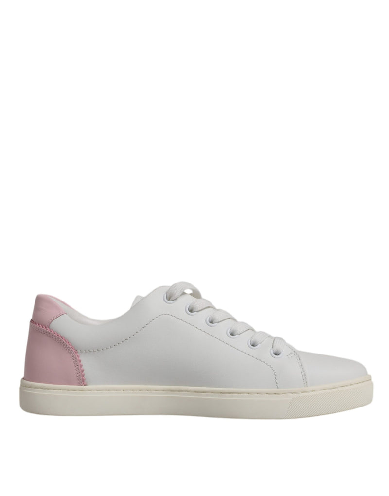 Dolce & Gabbana White Classic Calf Leather Sneakers