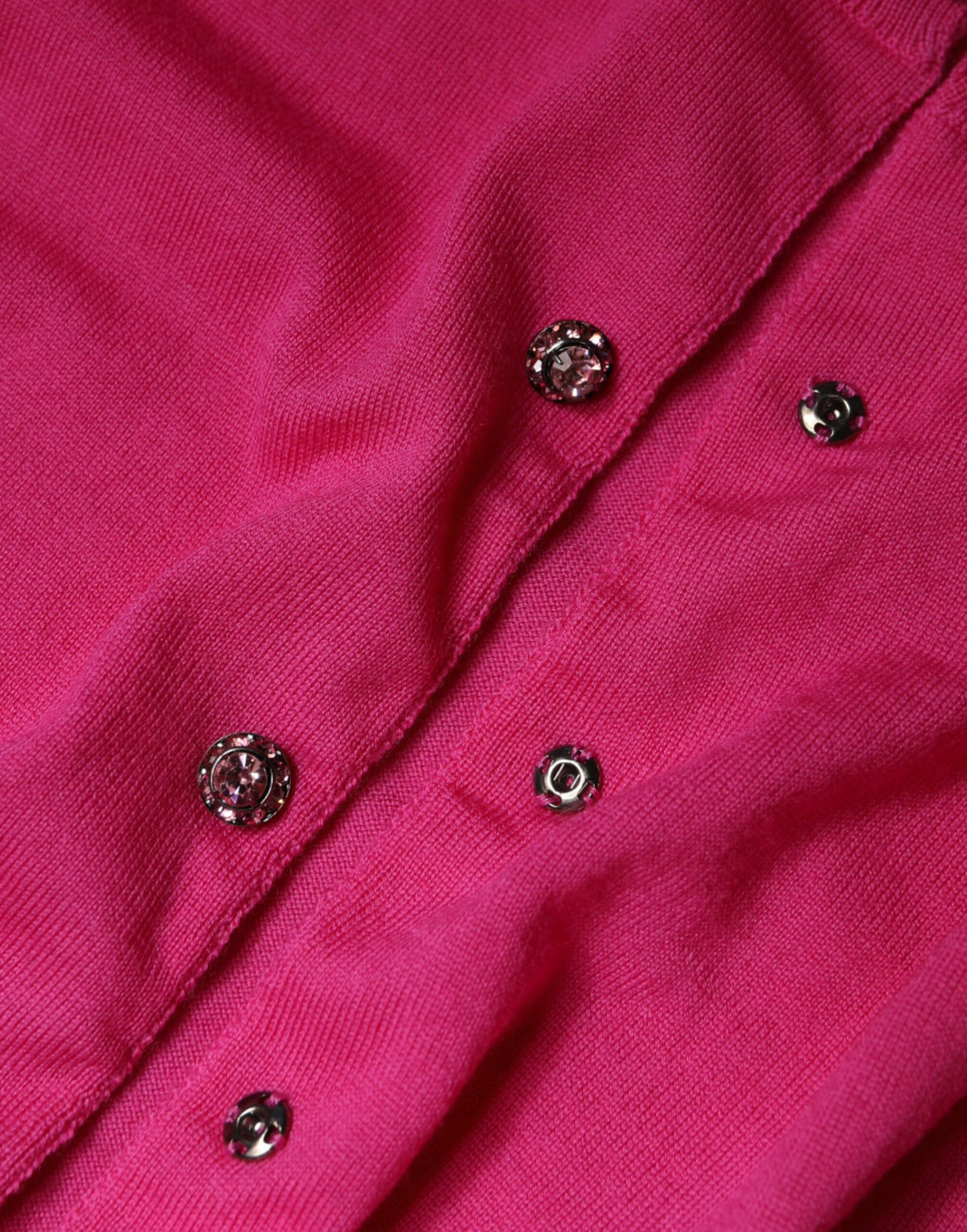 Dolce & Gabbana Cardigan en Laine Rose à Boutons