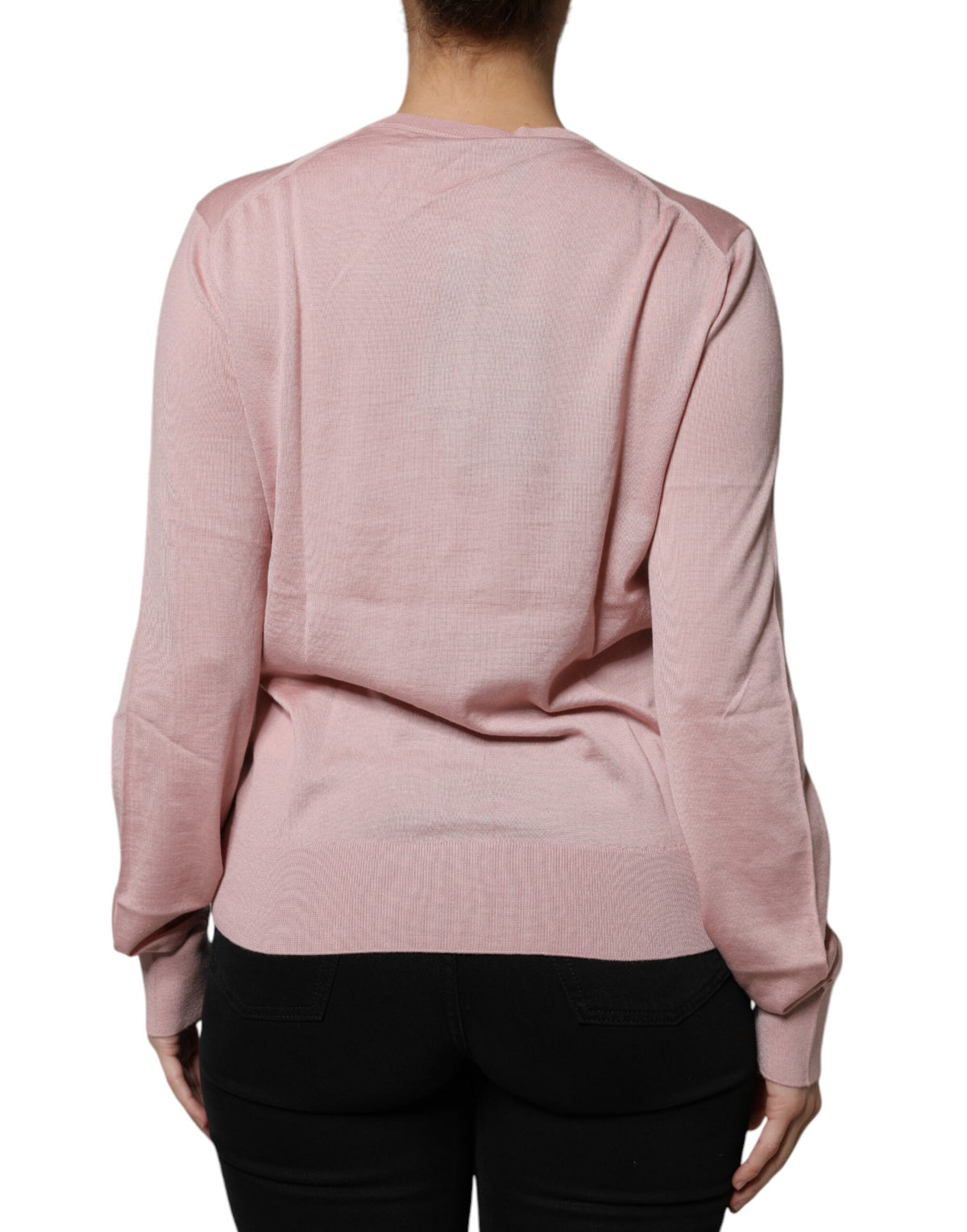 Dolce & Gabbana Cardigan en Laine Rose avec Boutons