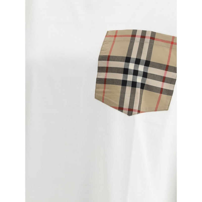 T-shirt Burberry Archive Check Pocket - Tee Oversized en Coton
