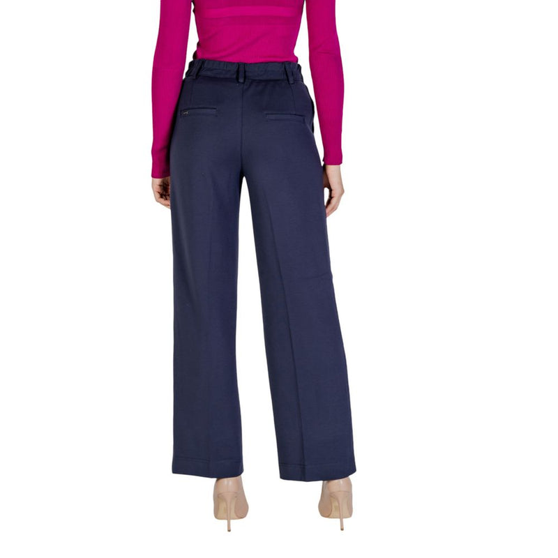 Street One Blue Viscose Pant - Elegant Women's Trousers