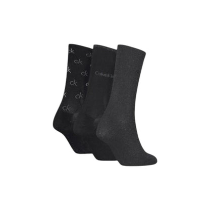 Chaussette en coton noir Calvin Klein