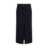 Giorgio Armani Blue Cotton Midi Skirt - Élégant et Polyvalent