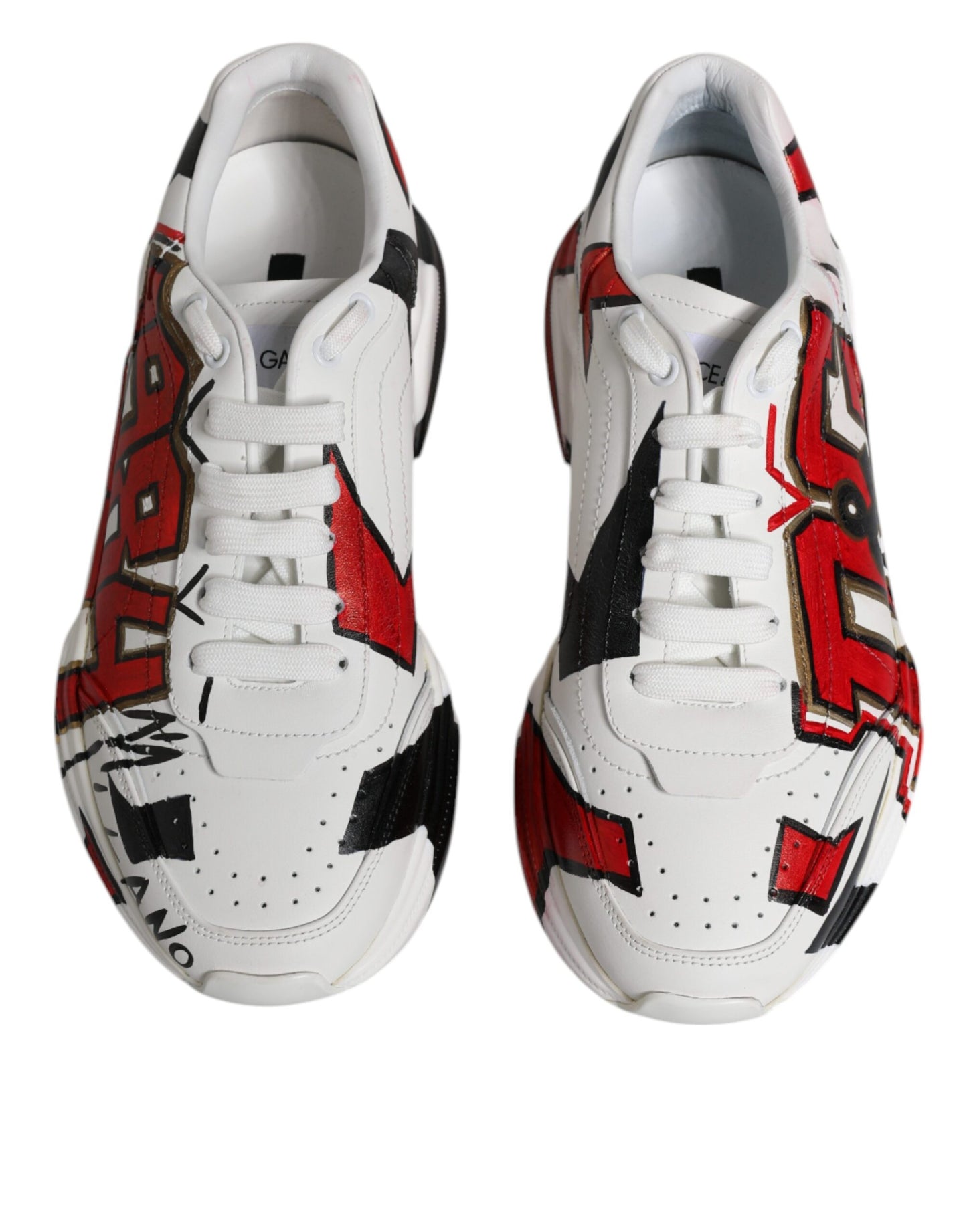 Dolce & Gabbana witte Daymaster handgeschilderde sneakers