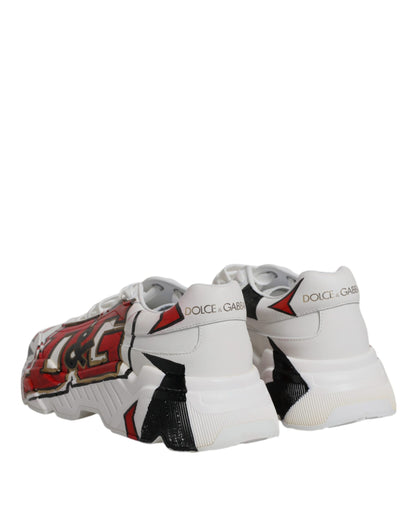 Dolce & Gabbana witte Daymaster handgeschilderde sneakers