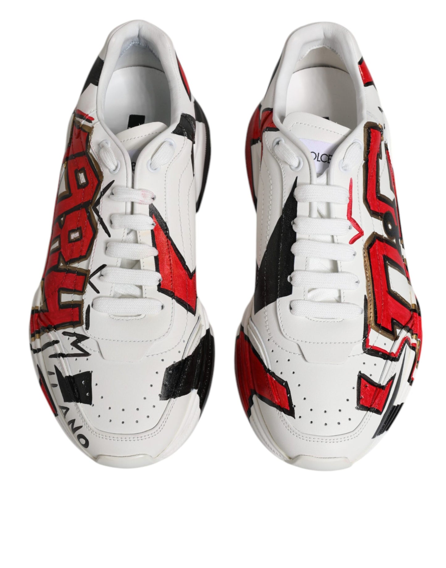 Dolce & Gabbana witte Daymaster handgeschilderde sneakers