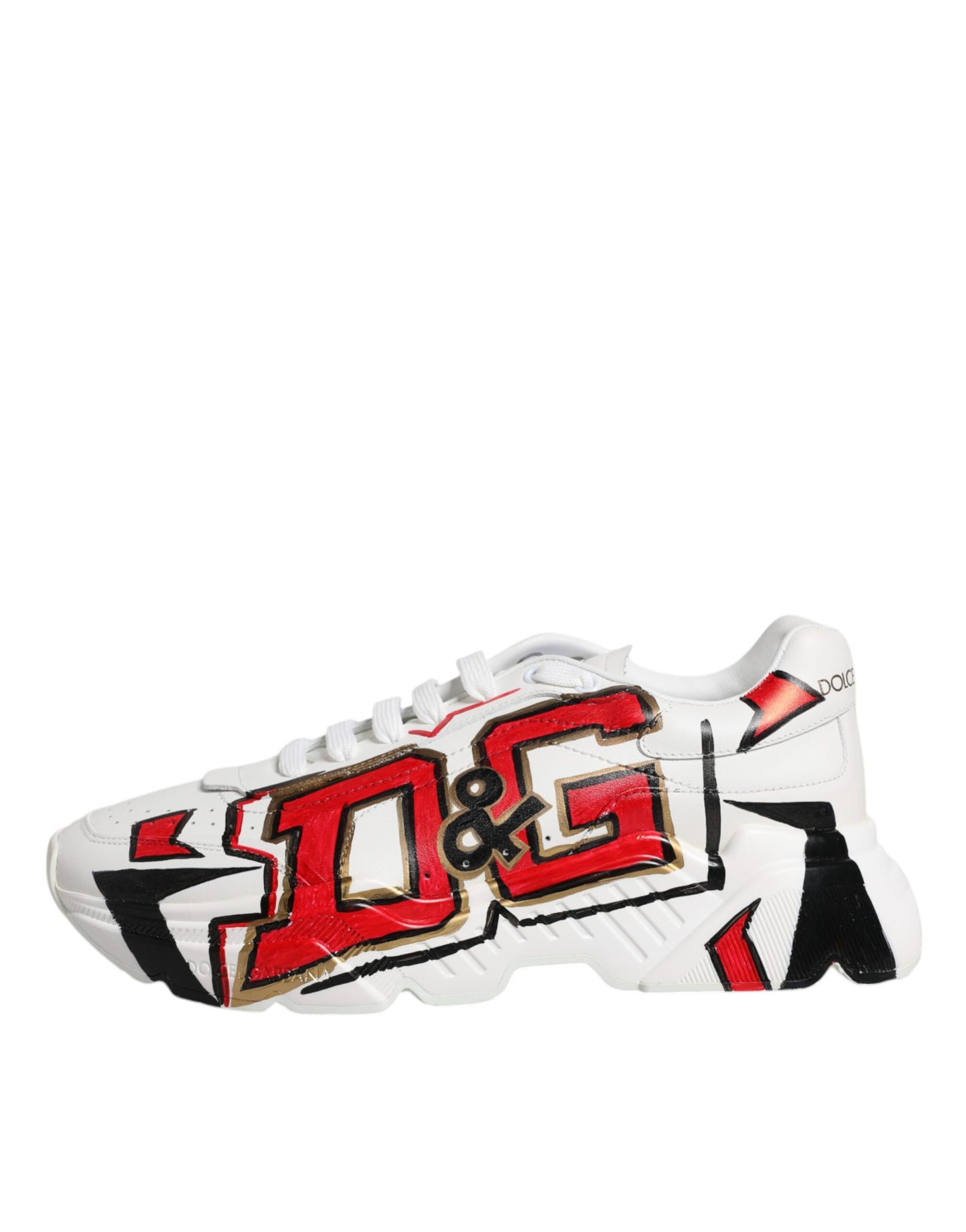 Dolce & Gabbana witte Daymaster handgeschilderde sneakers