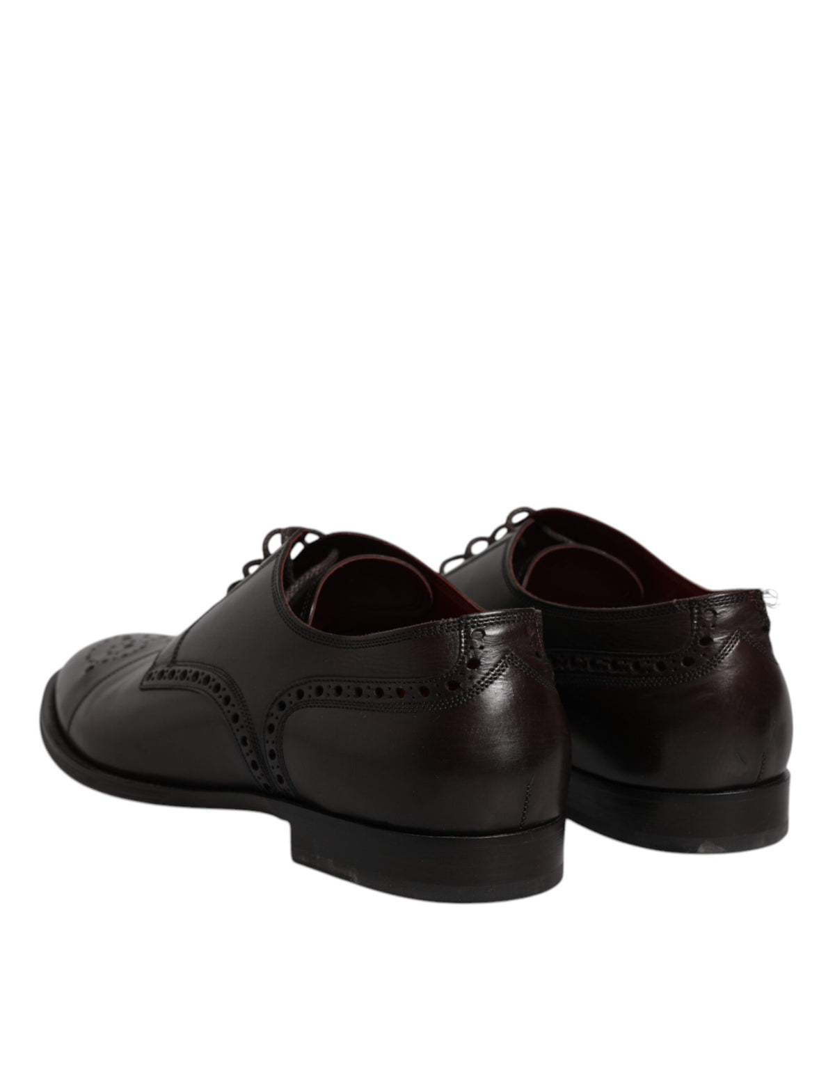 Dolce & Gabbana Derby en Cuir de Veau Noir pour Homme
