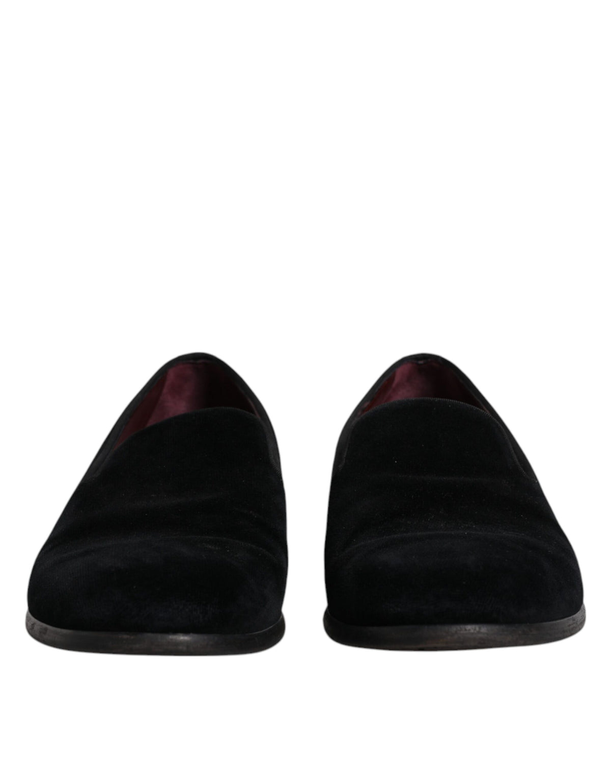 Dolce & Gabbana Black Velvet Loafers - Élégantes Chaussures pour Hommes